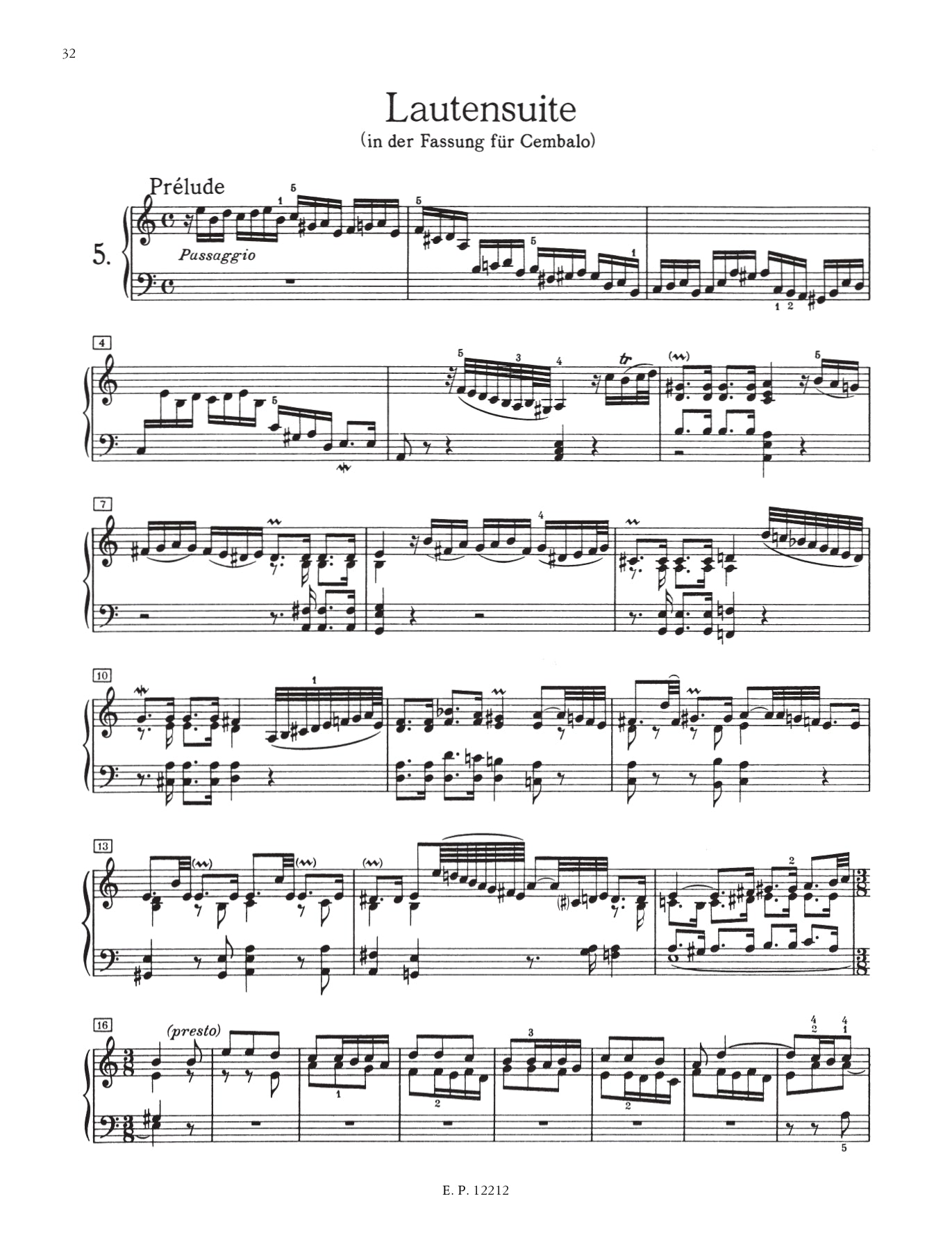 JS Bach - Goldberg Variations BWV 988 Piano Book (Urtext Edition)