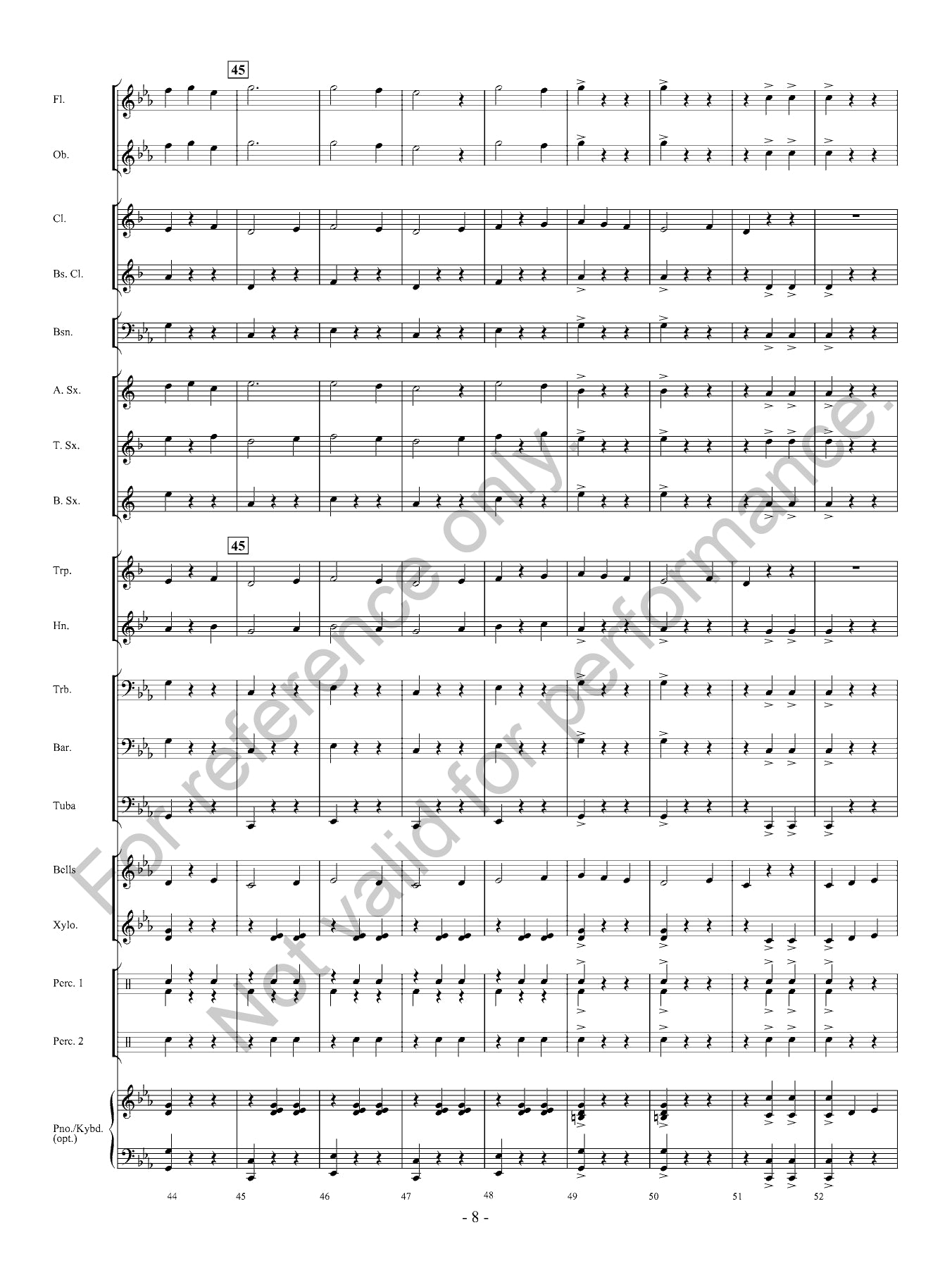 Waltz Of The Wraiths Concert Band Level .05 Score/Parts