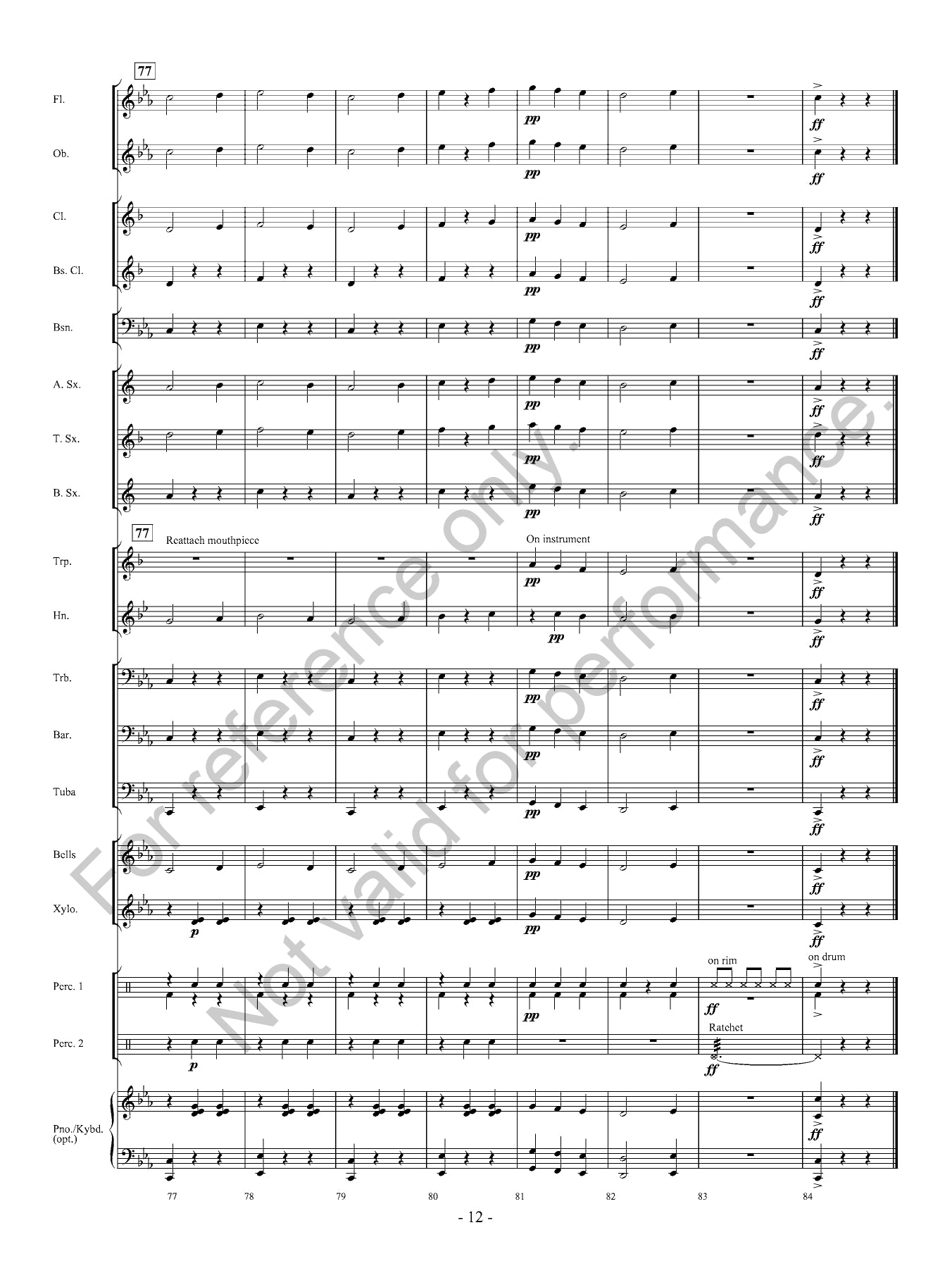 Waltz Of The Wraiths Concert Band Level .05 Score/Parts