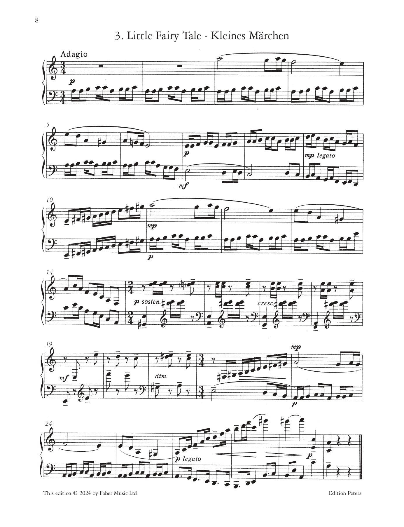 Prokofiev's Music for Children: 12 Easy Pieces Op. 65 Piano Book