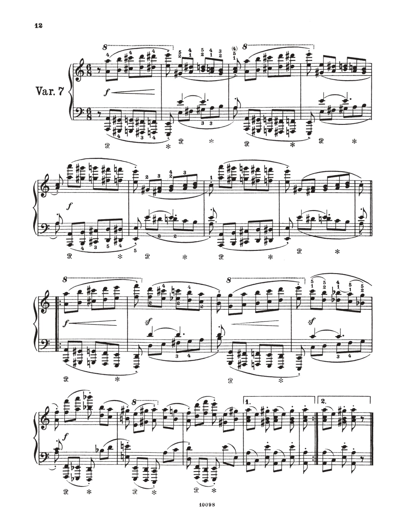 Brahms - Variations On A Theme Of Paganini Op 35 for Piano Complete Book