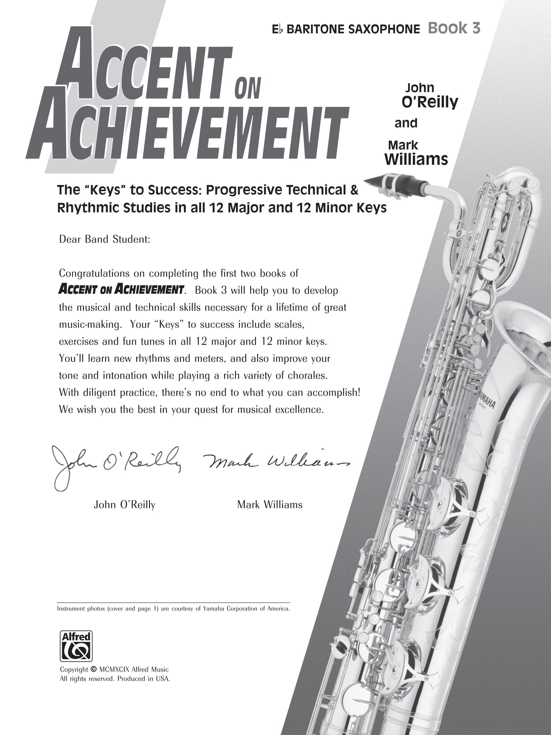 Accent On Achievement - Eb Baritone Saxophone Book 3