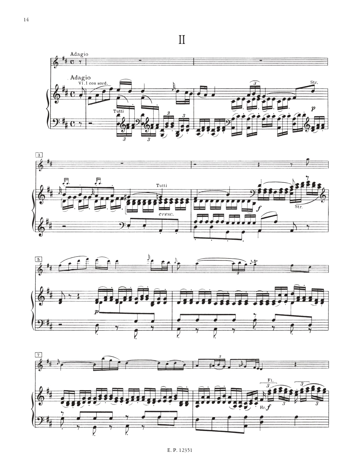 Mozart - Concerto No 3 G K 216 Violin with Piano Accompaniment Book