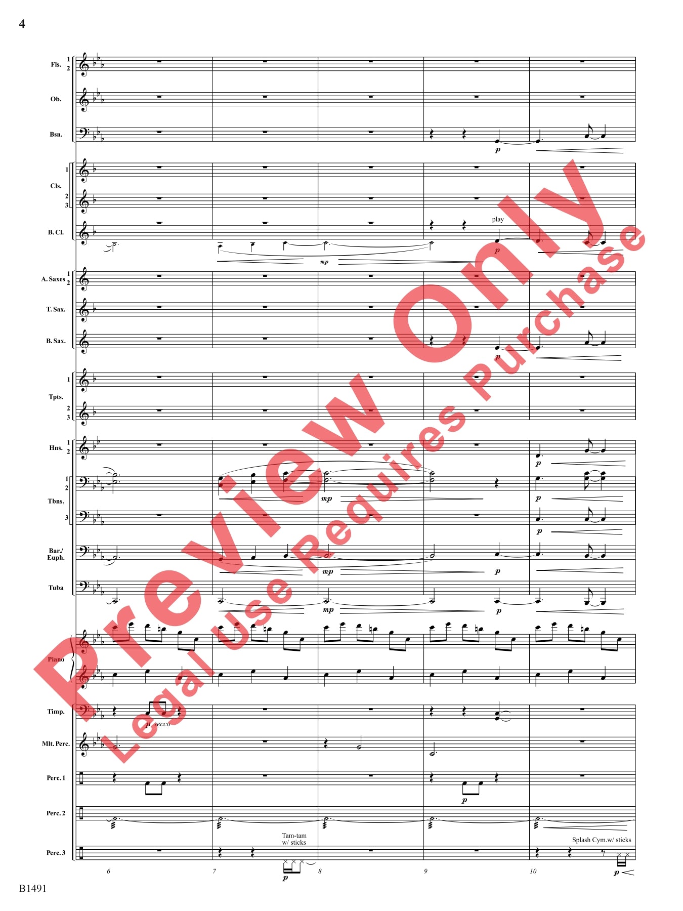 Nevermore - Concert Band Level 3 Score/Parts