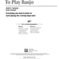 Teach Yourself To Play Banjo Book/Olm