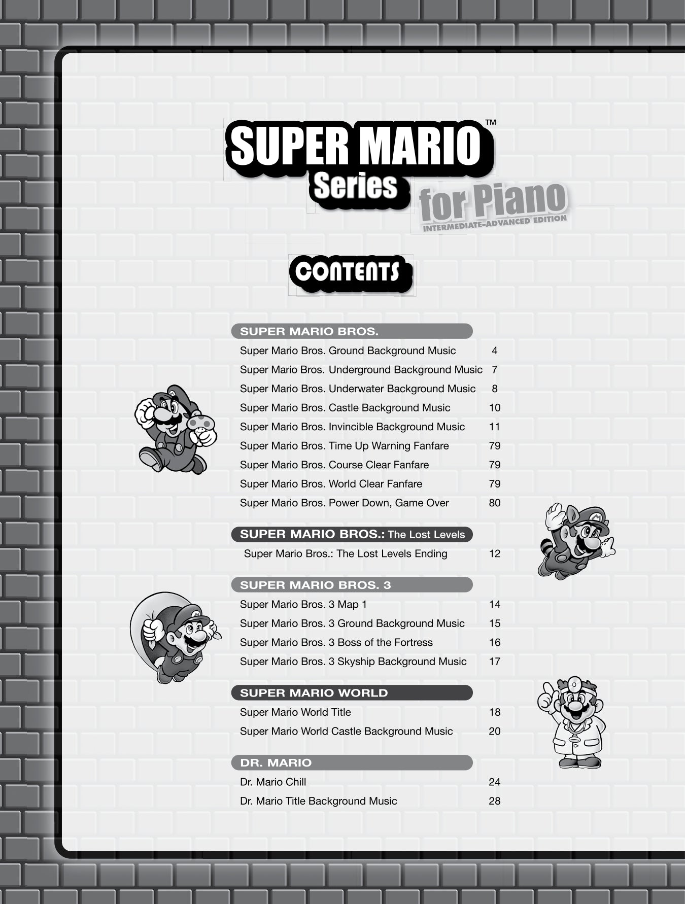 Super Mario Series For Piano Book