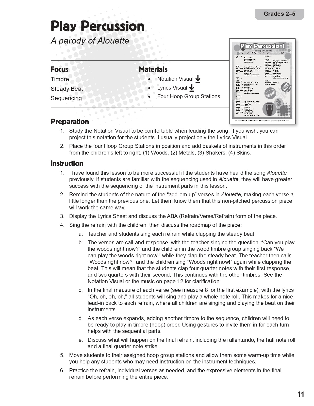 Woods, Metals, Shakers, Skins - Classroom Activity Kit