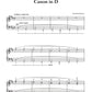 Johann Pachelbel - Canon D For Piano Sheet Music (Intermediate)