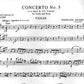 Mozart - Concerto No 5 A K 219 Violin Solo with Piano Accompaniment Book