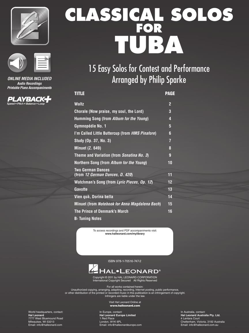 Classical Solos For Tuba Book/Olm