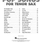 Essential Elements - Pop Songs For Tenor Saxophone Book