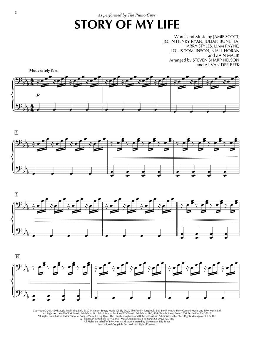 The Piano Guys - Wonders Piano Play Along Volume 131 Book/Ola