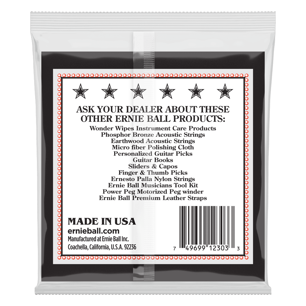 Ernie Ball Medium Loop End Stainless Steel Tenor Banjo Guitar Strings Set - 10-30