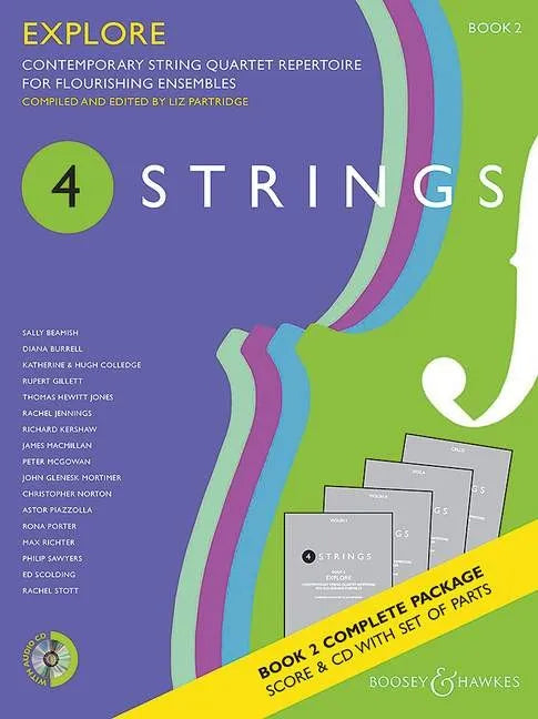 4 Strings - Explore String Quartet Book 2 Score/Parts/CD