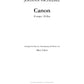 Pachelbel - Canon In D Arranged For Piano Solo Sheet Music