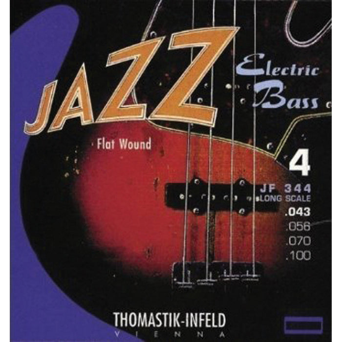 Thomastik JF344 Jazz Flat Wound 43-100 Electric Bass String Set