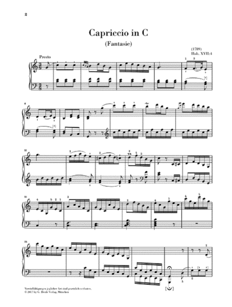 Haydn - Fantasia C Major (Capriccio) Hob XVII: 4 Piano Book