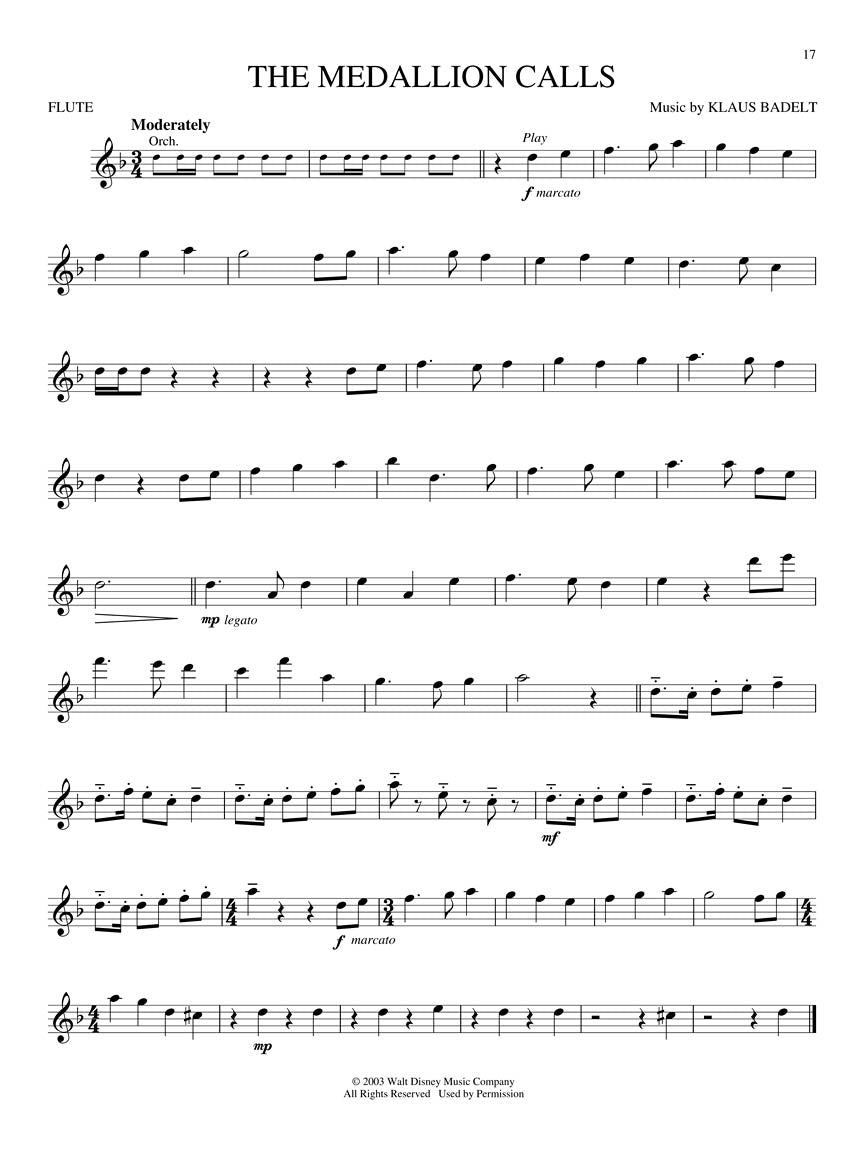 Pirates Of The Caribbean For Flute Play Along Book/Ola