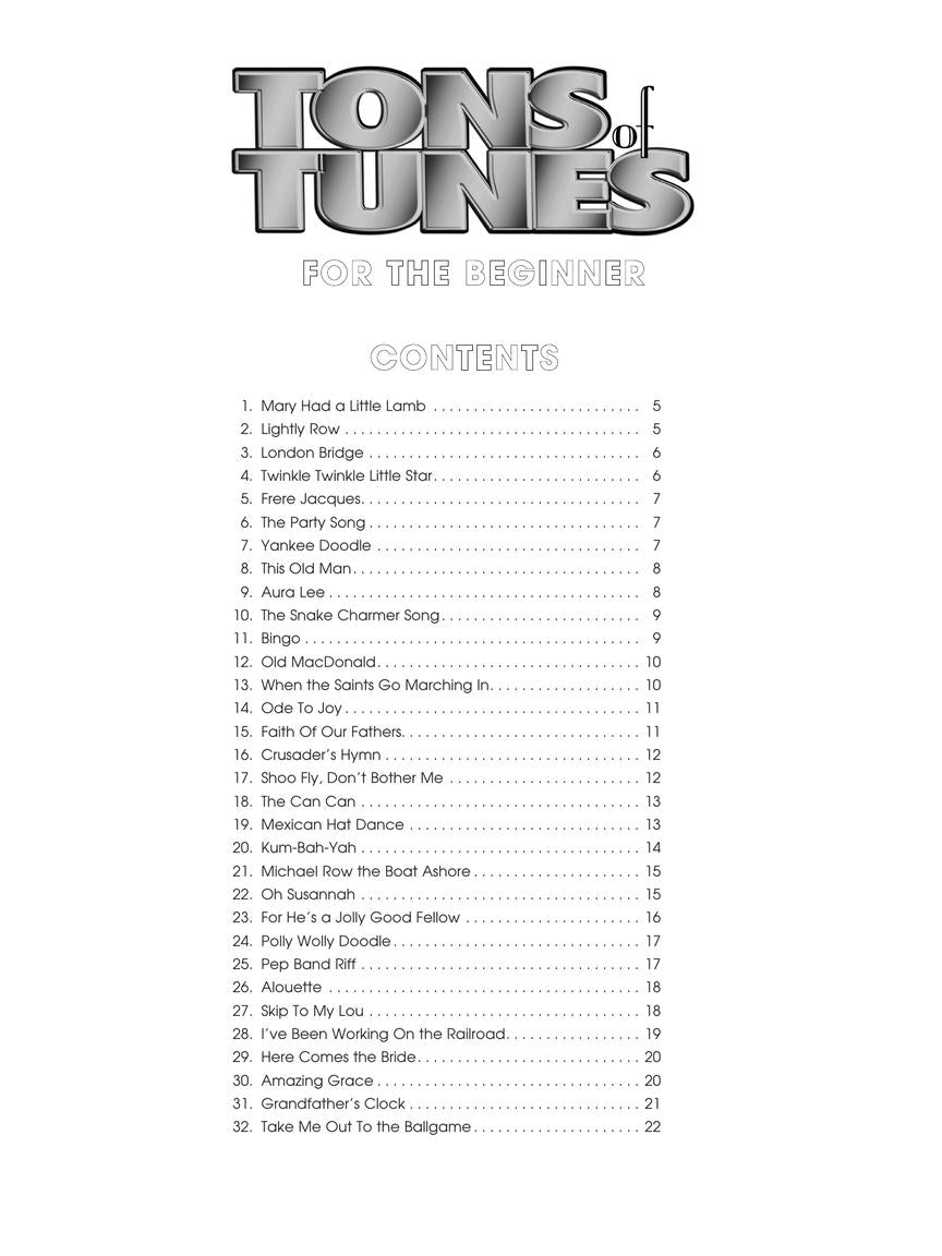 Tons Of Tunes For Soprano & Tenor Saxophone Beginners Book/Ola