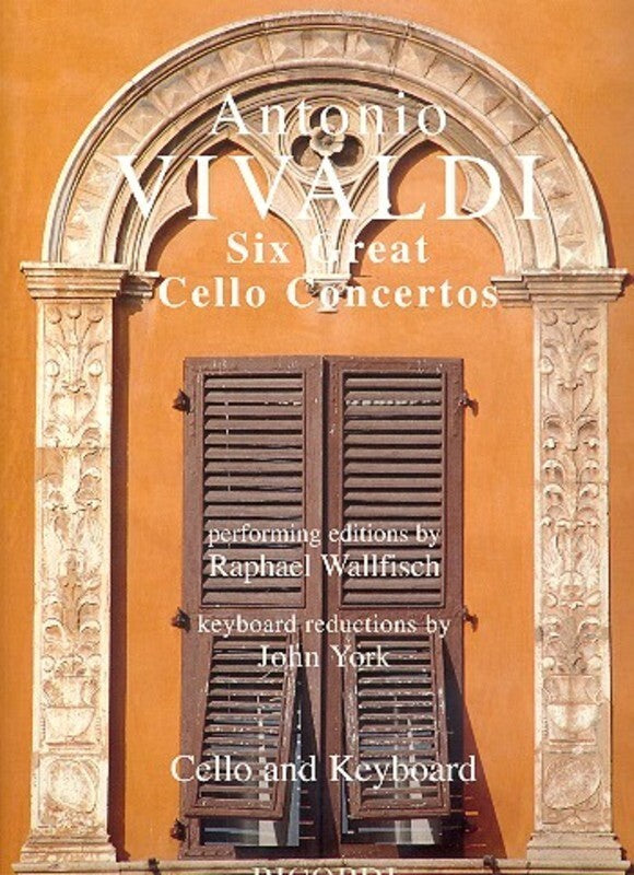 Vivaldi - 6 Great Cello Concertos Solo Cello with Piano Accompaniments