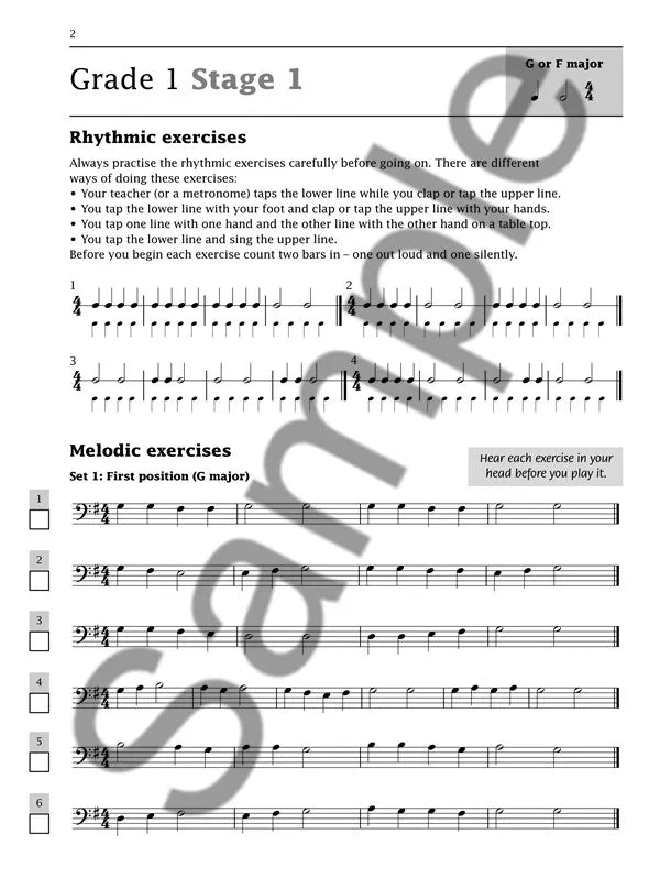 Improve Your Sight Reading! Double Bass 1-5