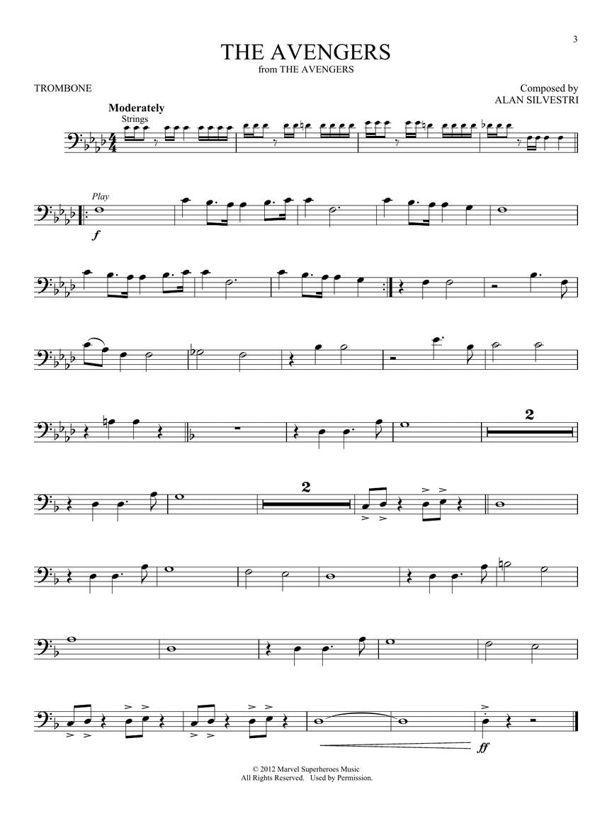 Superhero Themes Instrumental - Play Along Trombone Book/Ola