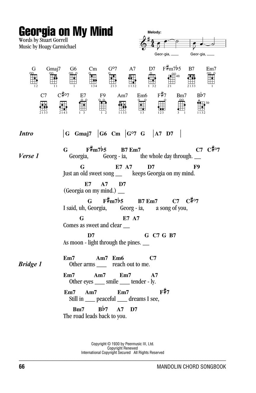 The Mighty Mandolin Chord Songbook (100 Songs)