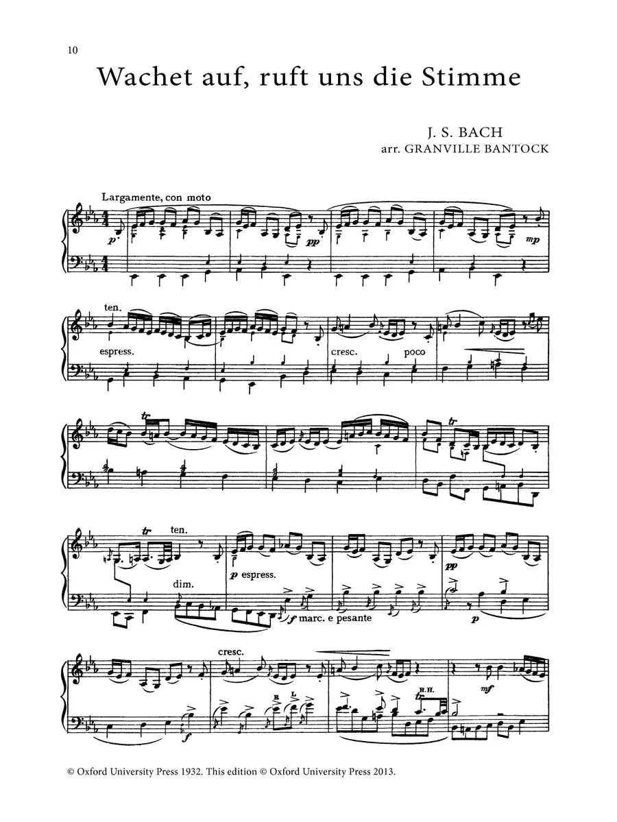 A Bach Book For Harriet Cohen - Piano