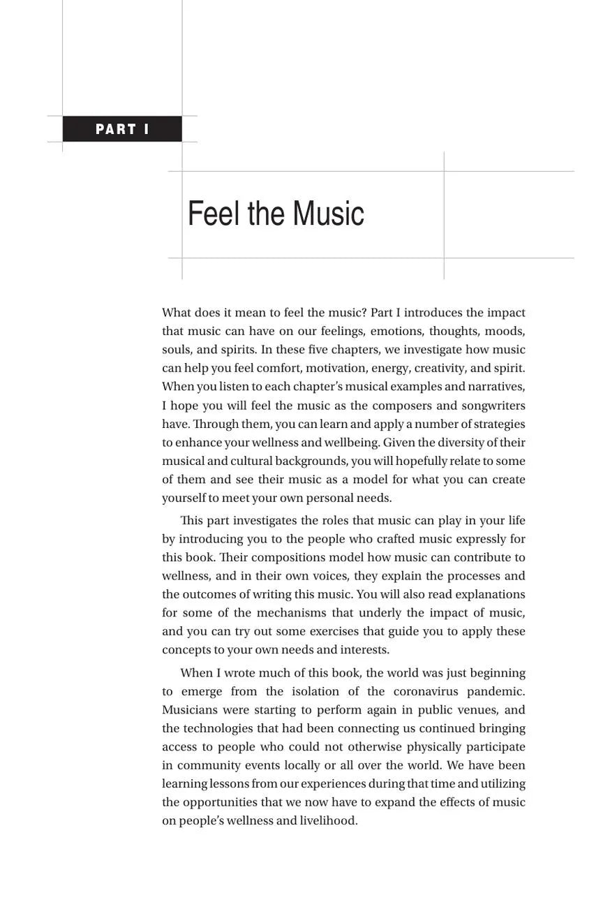 Music for Wellness Book - Use Music to Improve your Wellbeing (Book/Olm)