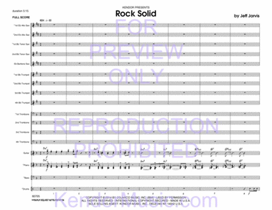 Rock Solid Jazz Ensemble Grade 2 Score/Parts