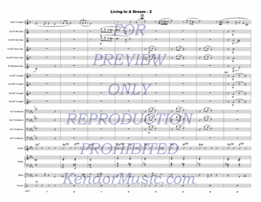 Living In A Dream - Jazz Ensemble Score/Parts