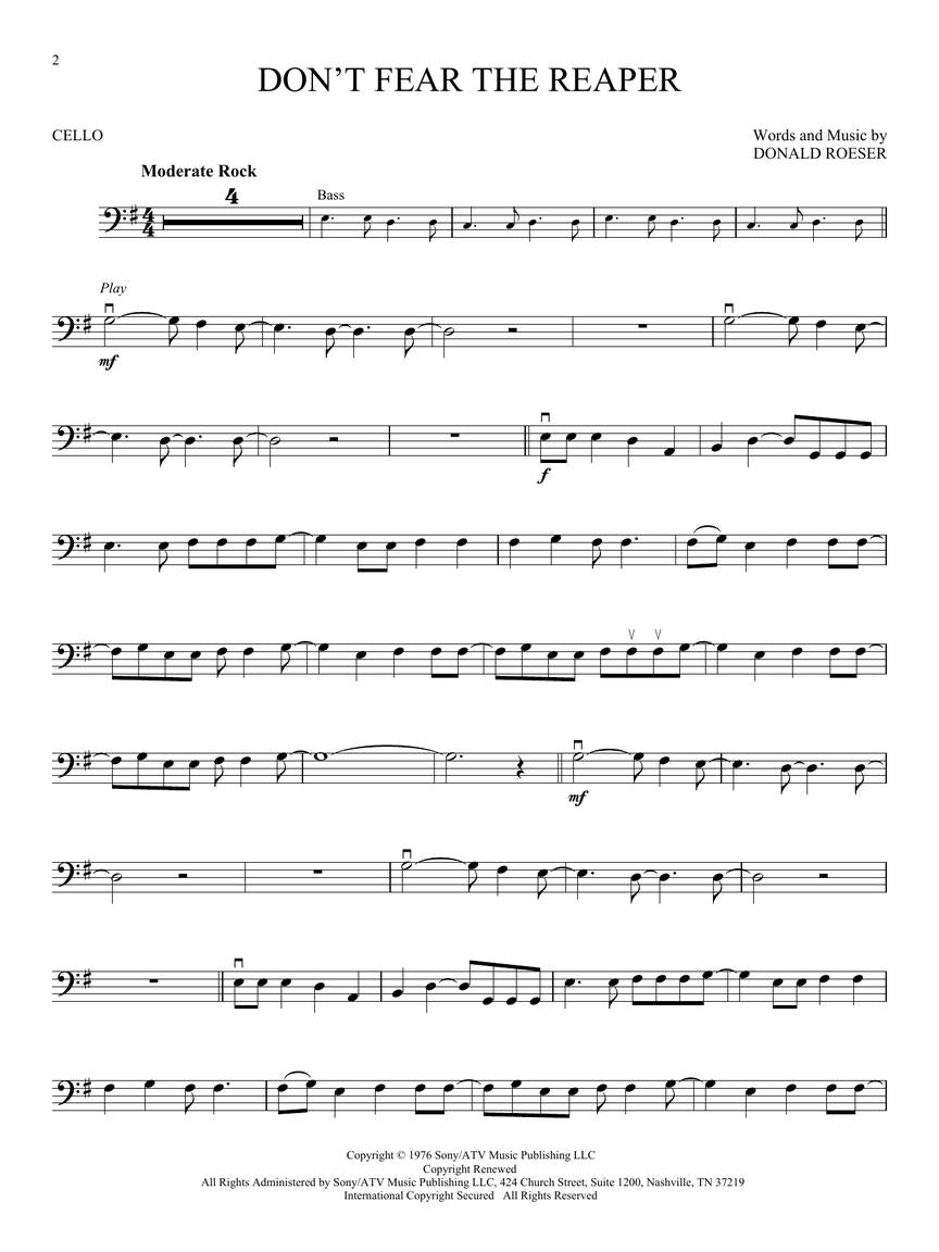 Classic Rock For Cello Play Along Book/Ola