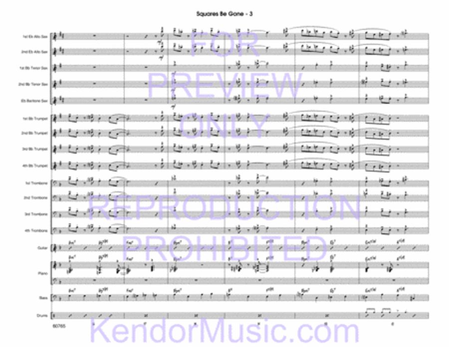 Squares Be Gone - Jazz Ensemble Score/Parts