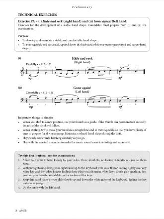 AMEB Piano Series 18 - Technical Work Level 1 Book (2018+)