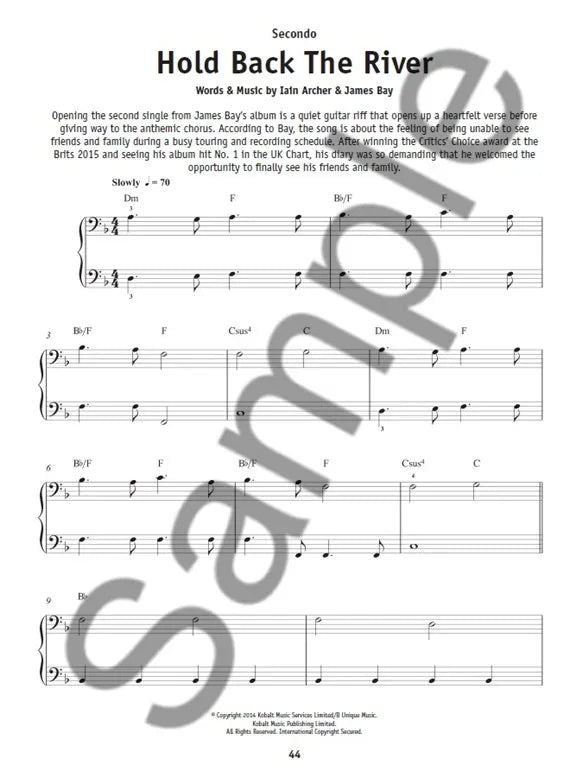 Chart Hits Duets - Really Easy Piano Book