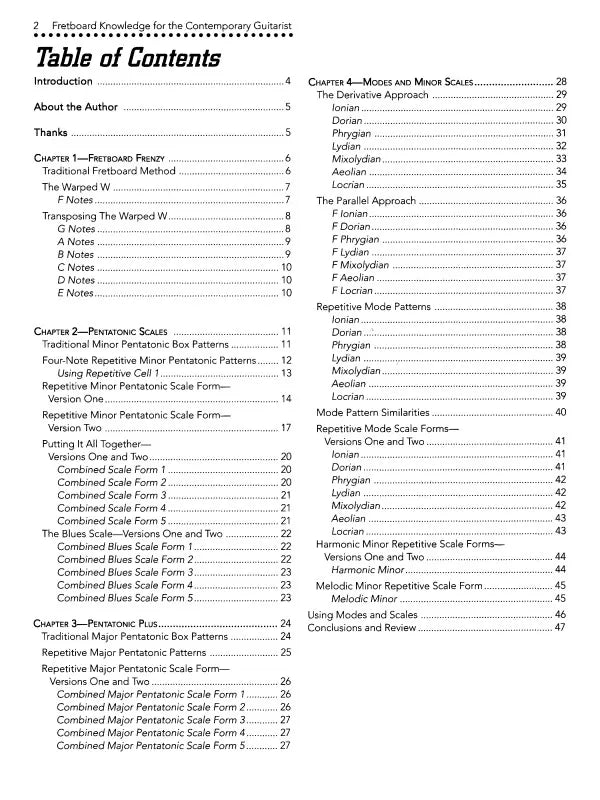 Fretboard For The Contemporary Guitarist Book