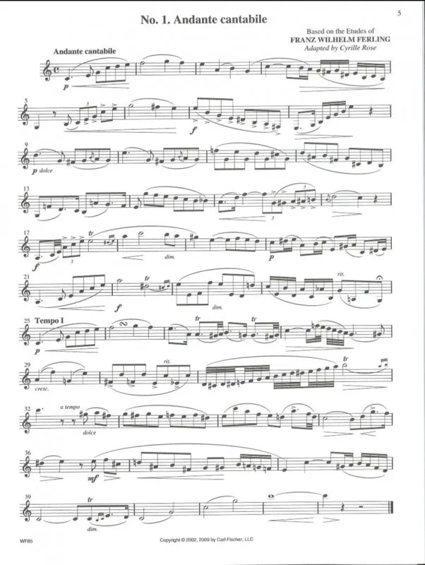 Rose - 32 Etudes For Bb Clarinet Book/Ola (Revised Edition)