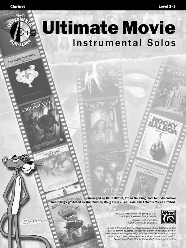 Ultimate Movie Instrumental Solos Clarinet Book/Ola