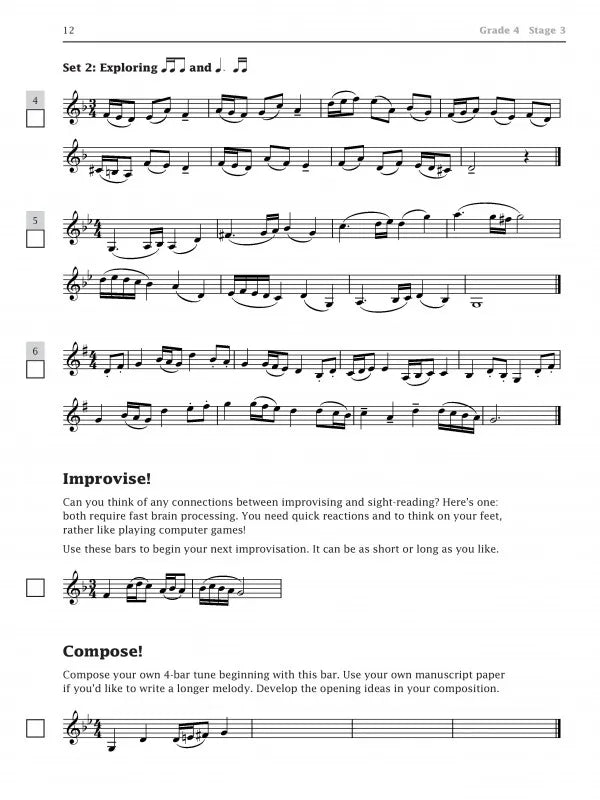 Improve Your Sight Reading - Clarinet Grades 4-5 Book (New Edition)