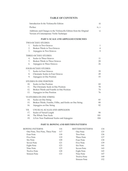 The Galamian Scale System For Cello - Volume 1 Book