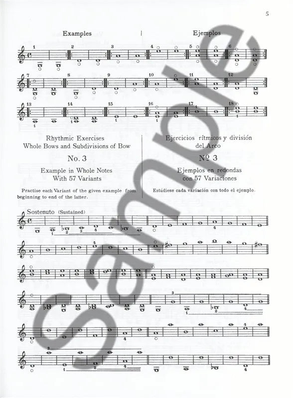 Sevcik - School Of Bowing Technic - Opus 2 Parts 1-2 Violin Book