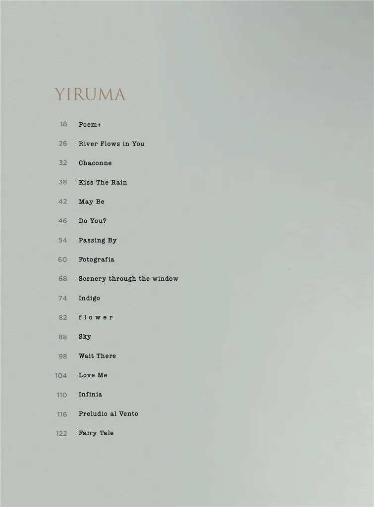 Yiruma The Best Easy Piano Edition