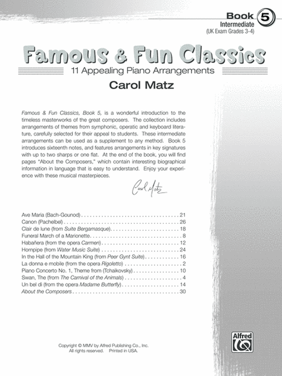 Famous And Fun Classics - Piano Book 5