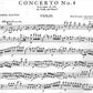 Mozart - Concerto No 4 D K 218 Violin with Piano Accompaniment Book