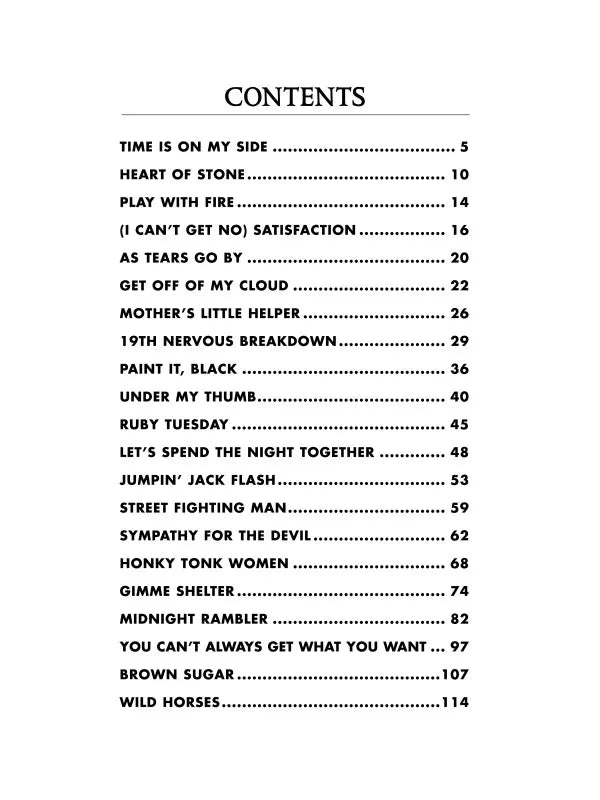 The Rolling Stones - Hot Rocks 1964-1971 Guitar Tab Book