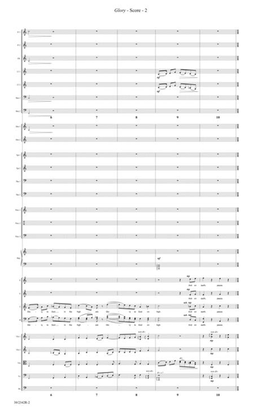 Glory Orchestral Score And Parts