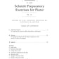 Schmitt Preparatory Exercises Op 16 For Piano Book