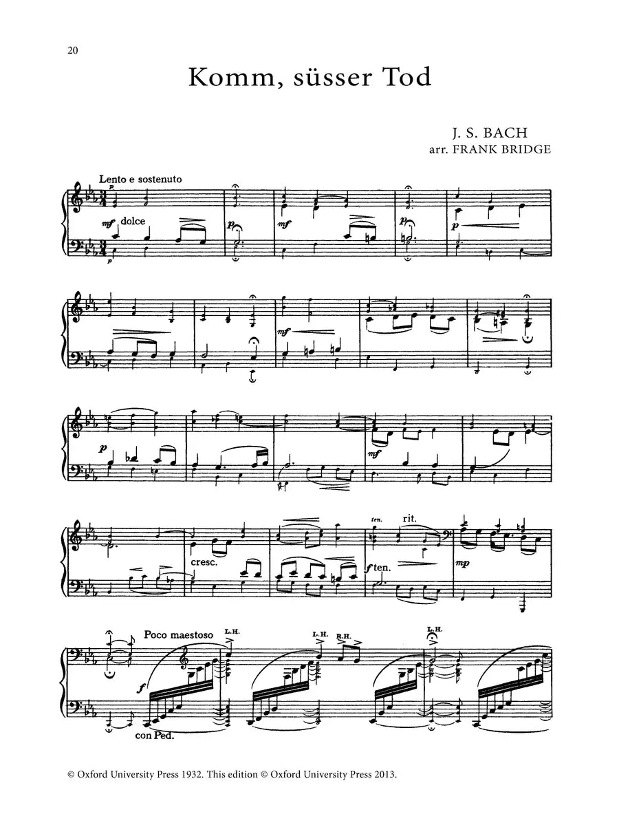 A Bach Book For Harriet Cohen - Piano