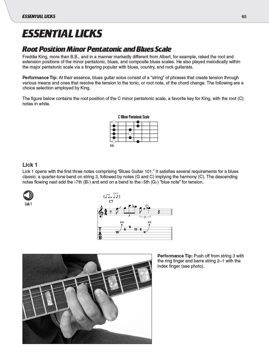 Play Like Freddie King Guitar Tab Bk/Ola