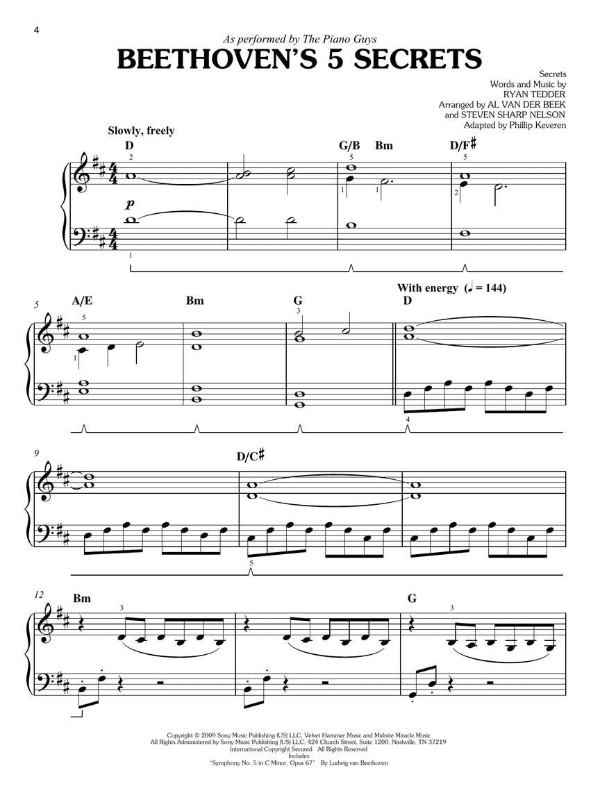 The Piano Guys - For Easy Piano Book